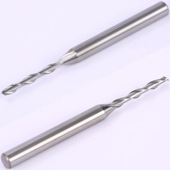 1/4 Inch Shank Extra Long CNC Spiral Router Bit 1/8 Inch Cutting Diameter End…