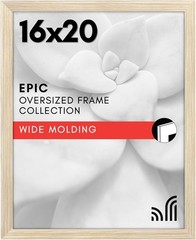 Wide 16×20 Picture Frame in Natural Oak – Vertical or Horizontal Hanging