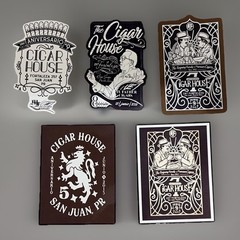 The Cigar House San Juan PR Stickers (5 Pack) Custom Designs 2026