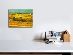 Canvas Print Picture Wall Art Van Gogh Painting Repro Home Decor Harvest Framed