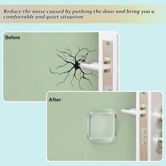 Door Stopper Wall Protector,Bumper Knobs Door Stops(6,Transparent) | Wall Shield