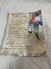 Brown Feather Dreamcatcher Hanging Decor Native American Mystical Net Adults