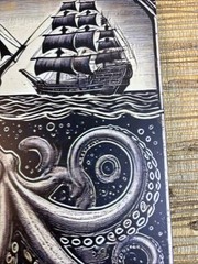 Kraken Spiced Rum Metal Tin Sign 12″ x 8″ Vintage Style Tiki Bar Home Decor New