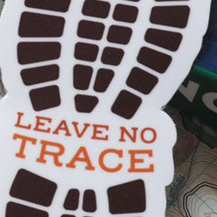 Leave No Trace Hiking & Nature Stickers