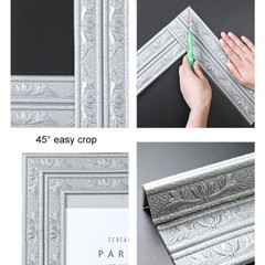 8cm Self Adhesive Ceiling Corner Line Border Skirting Waist Line Wall Trim Decor
