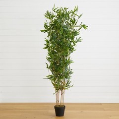 6’ Bamboo Artificial Tree (Real Touch) UV (Indoor/Outdoor). Retail $199