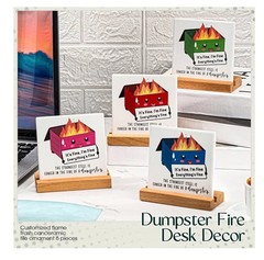 Employee Appreciation Dumpster Fire Desk Favors Set of 12 – Multi Colors NEW