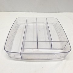 Longaberger Basket Protector 45438 Spoon Drawer Clear Plastic 5 Compartment