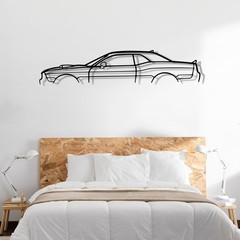 Challenger Scatpack Classic Silhouette Metal Wall Art, Metal Car Wall Art