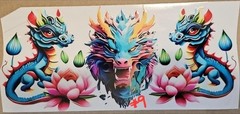 Blue Dragon UV DTF cup transfer wraps