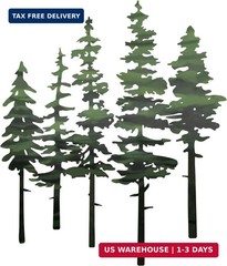 ESTART Metal Pine Tree Wall Art, Metal Tree Wall Decor, Nature Rustic Farmhouse
