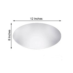 20 pcs 12″ Oval MIRRORS Wedding Party Reception Wholesale CENTERPIECES Supplies