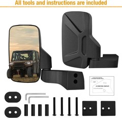 Polaris Ranger Mirrors Door Mounted, Ranger Northstar Side View Mirrors Compatib