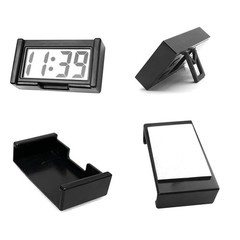 New 3 Pack Mini Digital Clock Small Adhesive Stick On Easy To Read Large Numbers