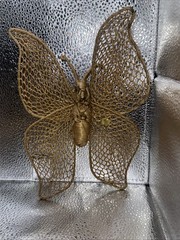 Handwoven Vintage Boho Wall Hanging Butterflies Decor Set Of Two