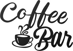Metal Coffee Bar Sign Wall Art Decor for Kitchen Living Room Home Office