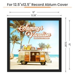 Upsimples 12.5X12.5 Record Frame, Vinyl Frames for 12Inch Album Cover, Wall Disp