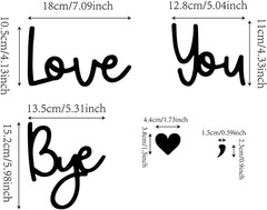 Love You Bye Sign above Door: Rustic Wood over Door Home Decor Boho Wall Decor f