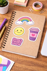 Custom Die Cut Stickers | Glossy Vinyl | Any Logo | 2”-5” (10, 25, 50pcs)