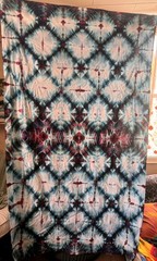 72X42in 100% Cotton Handmade Quality Shibori Inspired Tie Dye Tapestry/wall Art.