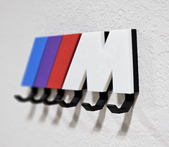 Motorsports B M W M / Wall Hanging SIX Keys Rack Hanger Organizer NEW