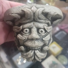 Vintage RDS Signed Gargoyle Fantasy Small Shelf 3″ X 4″