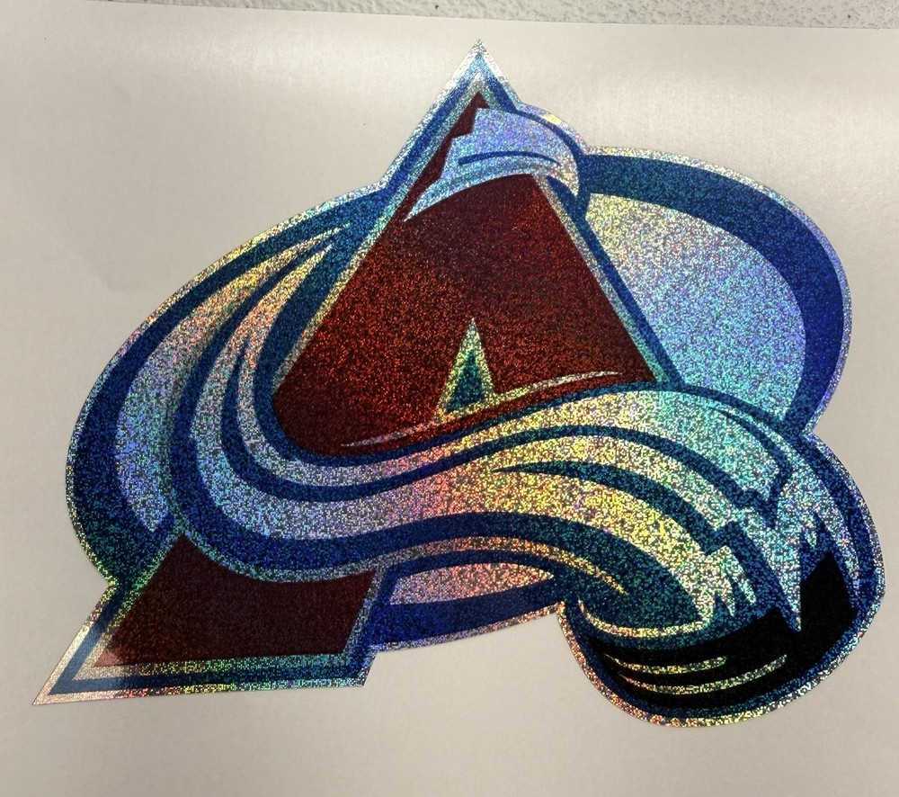 Colorado Avalanche Holographic Tiny Sparkle Vinyl Decal