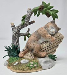 Rare Lenox Woodland Animals Shady Slumber Bobcat – No box -*EXCELLENT CONDITION*