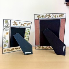 Cottagecore Pressed Flower Glass Frame Set 5×7 & 4×6 Burnes of Boston 1998