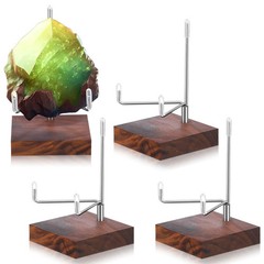 4 Pcs Crystal Display Stand Adjustable Metal Arms Small Rock Display Stand wi…