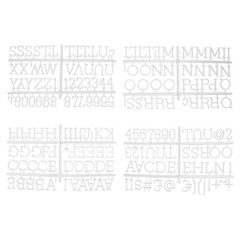 1 Inch Letters for Felt Letter Board, 188 Pieces 1 inch, 1 inch White