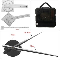 DIY Barber Giant Wall Clock with Mirror Effect Barber Toolkits Decorative Fra…