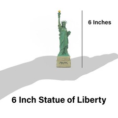 Great Places To You Statue of Liberty Replica 6 Inches Short Base & Copper Ti…