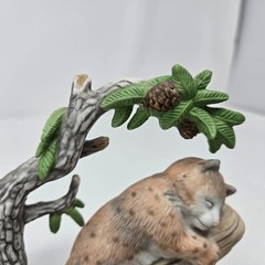 Rare Lenox Woodland Animals Shady Slumber Bobcat – No box -*EXCELLENT CONDITION*