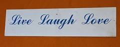 Live Laugh Love White Metal Sign Art Decor 24″ x 6″