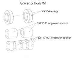 Marathon Universal Fit Flat Wheelbarrow Tire And Wheel Assembly Adapter Kit
