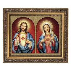 CBC Group Catholic Home Decor Framed Artwork Christian Wall Art with Gold Fra…