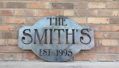 Custom Corten Steel Metal Sign with Business Logo, Laser Cut Wall Decor