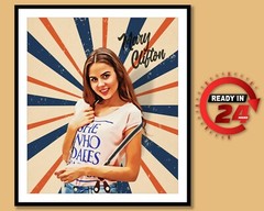 Customised Retro style portrait | Vintage style portrait print | Old style print