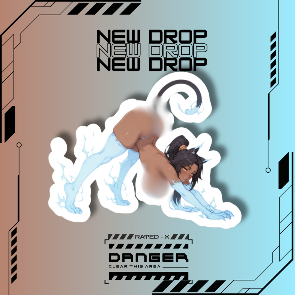 God of Thunder Yoruichi | Bleach Anime | Anime Girl Waifu Sticker Decal