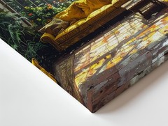 Wall Art Sunlit Conservatory Interior Natural Light Sun Drenched Glass Canvas