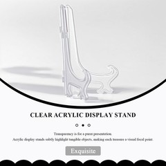 2pcs Small Clear Acrylic Plate Stands for Display 3 Inch Acrylic Easel Stand …