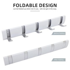 Foldable Stylish Modern Hook Rack with 5 Hooks, Coat Hooks Wall Mount, Metal …