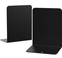 Bookends, 2 Pieces Metal Bookends for Shelves, Bookends for Heavy Books
