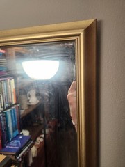 Vintage Gold Acrylic Framed Wall Mirror Accent Mirror • 22½»×18½»