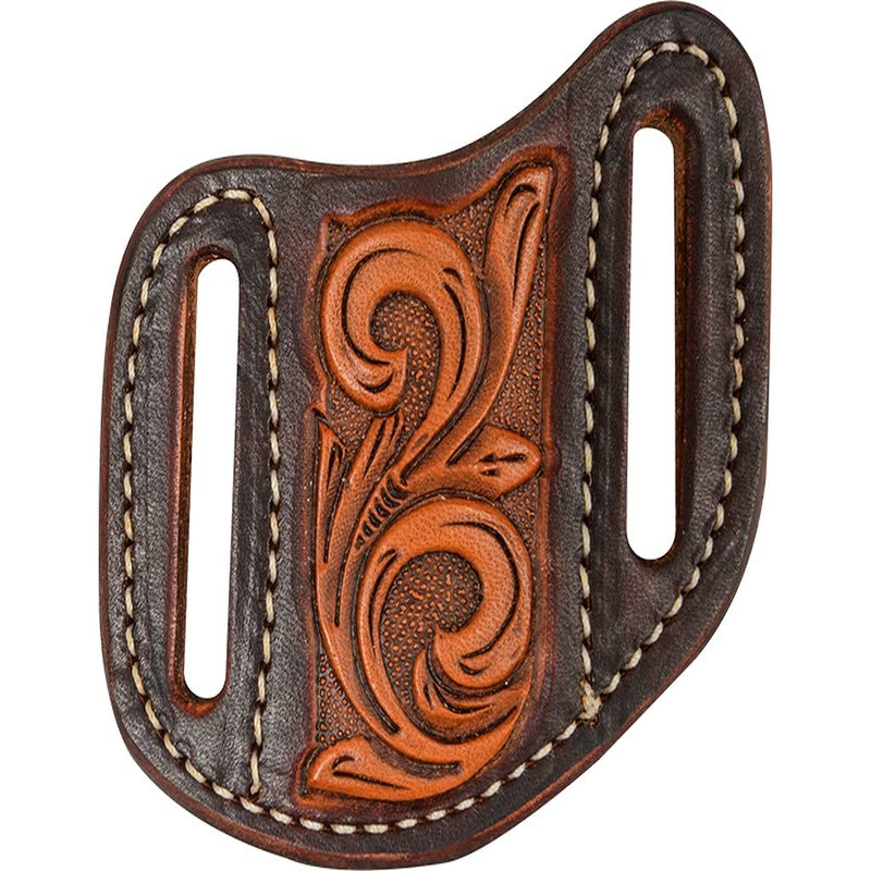 Martin Saddlery Natural Dyed Edges Angled Knife Scabbard N/A Small