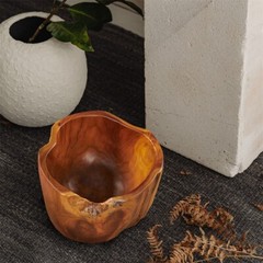 Teak Fruit Bowl Reclaimed Teak 8.3» Tall Solid Teak Root Bowl Home Decor