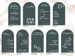 Custom Wedding Mirror Decal, Personalized Sign, Personalized Vinyl Sticker
