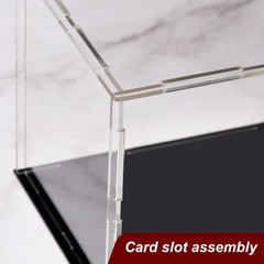 11.8×9.8×3.9inch Acrylic Clear Display Box Dustproof Showcase Cube Collectibles
