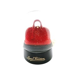 LOUIS VUITTON Monogram Snow globe object Glass Red unisex